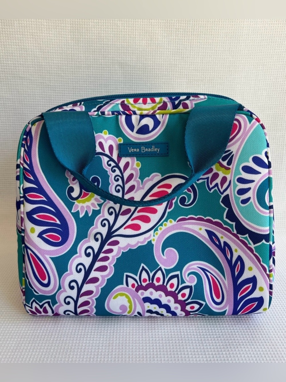 Vera Bradley Teal Paisley Haymarket Lunch Bag